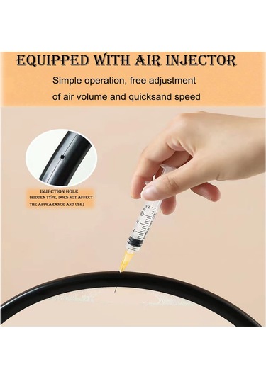 Yunboo Masaüstü Dekoratif 3d Kum Tablo - 360 Dönebilen Akıcı Sandık - Ofis Ve Ev İçin Zevkli Stres Atıcı