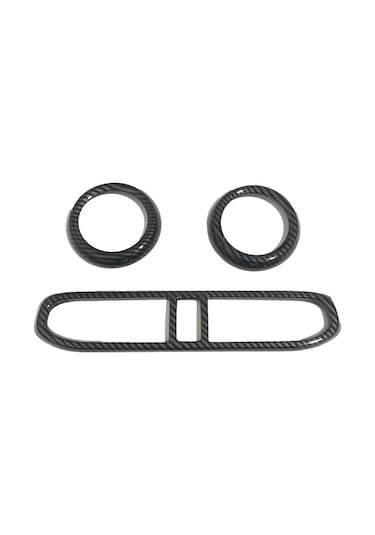 Neevoyu 2022 Hyundai İ10 İç Dekorasyonu: Karbon Fiber Abs Klima Vant Çerçevesi, Kolay Kurulum, Araç İçi Vant Kaplama Sticker