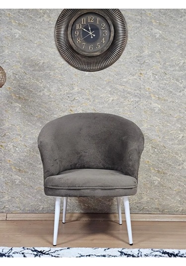 Tekli Teddy Beyaz Boyalı Sivriltme Ayak Çay Seti Koltuk Tekli Ber Çok Renkli