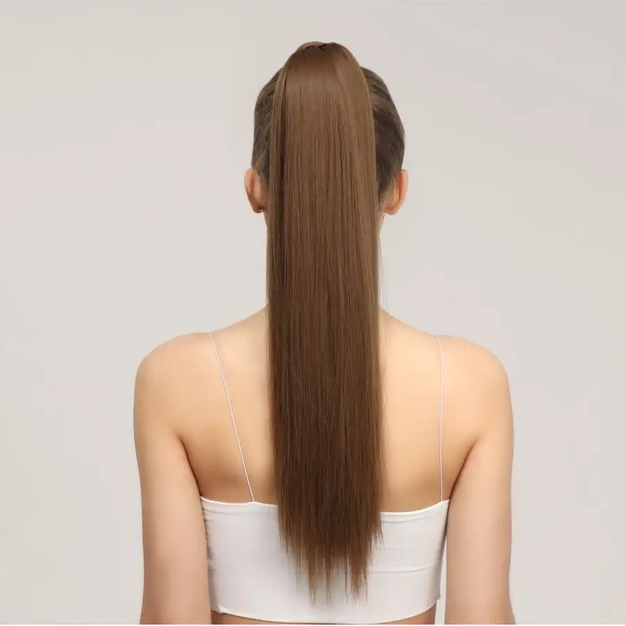 Qf Saçlar İçin Takma At Kuyruğu Ek Parçası 26557141 Açık Kumral