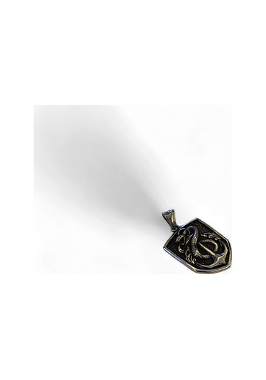 Yılanlı Denizci Çelik Kolye Ucu Gri