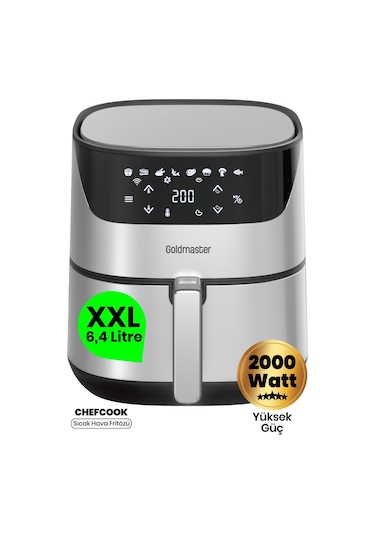 Goldmaster GM-7492 Chefcook 2000 W 6,4 LT Airfryer Fritöz