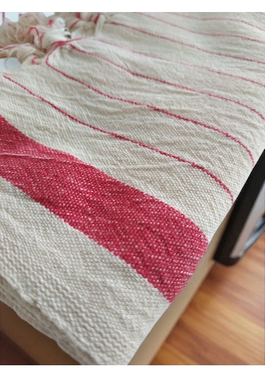 Mutfak Kurulama Bezi, %100 Pamuk, Kara Tezgah Peşkir, 50x90 Cm Kırmızı