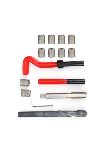 Maiyame Paslanmaz Çelik M14x1.5 Diş Açma Ve Tamir Seti - 15 Parça Profesyonel Takım 112 Karakter