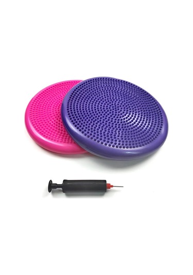 Anjiexun Sarı Pvc Yoga Denge Matı, Şişme Masaj Minderi Sarı