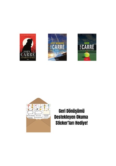 Güvercin Tüneli + Gece Müdürü + Hain + Okuma Sticker'ları