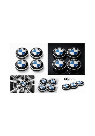 Bmw E93 68mm Jant Göbeği 4lü Set Metal Logo 129