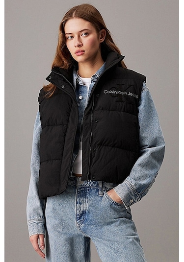 Calvin Klein Chenılle Monologo Vest Siyah
