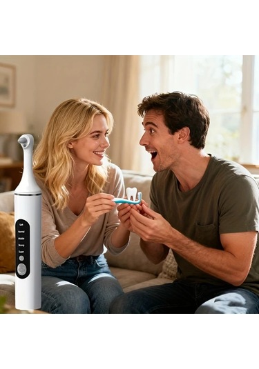 Willowhaven 5 Başlıklı Şarj Edilebilir Diş Arası Temizleyici Led Işıklı 5 Hızlı Usb Diş İpi Beyaz