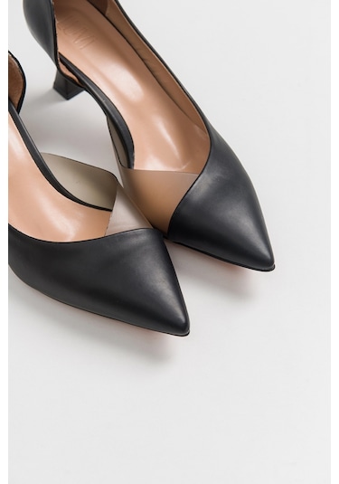 Luvishoes 353 Topuklu Kadın Ayakkabı - Siyah Cilt