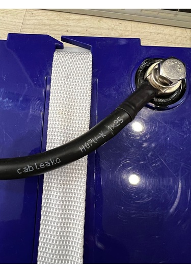 2 Adet 25 Mm2 Akü Paralel Bağlantı Kablosu Yüzüklü 100 Cm Uzunluk