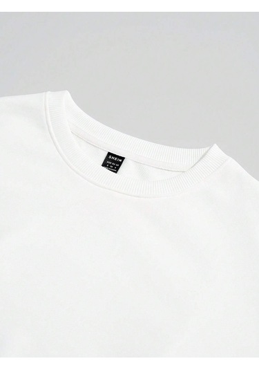 Kod Adr-shen Ezwear Letter Graphic Drop Shoulder Oversized Sweatshirt-trzksw215 Çok Renkli