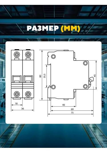 Tdmelectric Modüler Otomatik Anahtar Kesici 2 Kutuplu 6a Tip C 273189645