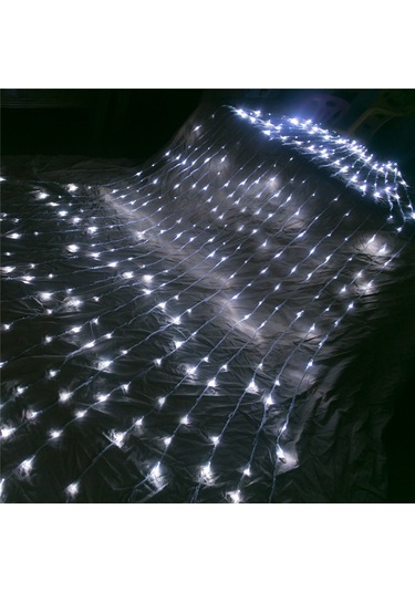 Sunlight 2x2m Yağmur Perde Led Aydınlatma Animasyonlu Beyaz Işık Beyaz