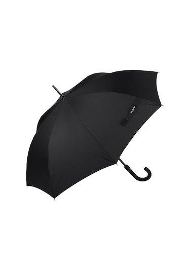 Zeus&Co. Fiber Baston Rüzgarda Kırılmayan Şemsiye (394574426) Siyah