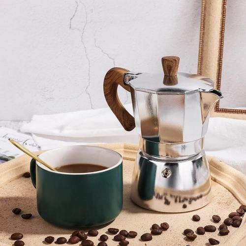 Kahve Makinesi Pot Alüminyum Mocha Espresso Percolator Pot Kahve Su Isıtıcısı Kafeterya Ev Açık Stopetop Kahve Makinesi Cafe Araçları Kahve Tencereler