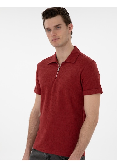 Pierre Cardin Erkek Nar Çiçeği Tişört 50302586-vr239 Nar Çiçeği