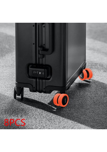 Suntek 8x Silikon Bagaj Jantı 1.9 Inç-2.5 Inç Tekerlekler Turuncu