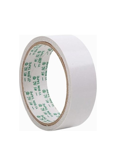 Ofis Beyaz Çift Taraflı Bant Kağıdı Güçlü Ultra-ince Yüksek Yapışkanlı Pamuklu Çift Taraflı Bant 15mmx8m