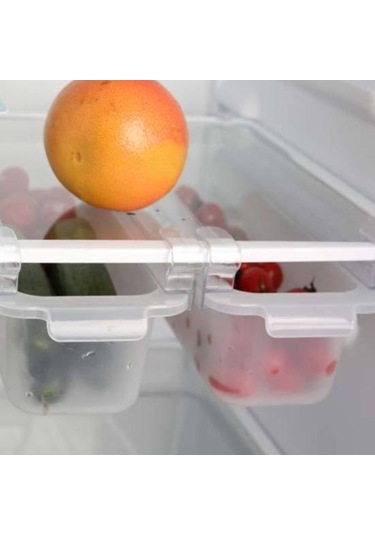 Pazly Şeffaf Gıda Organizatör Kutusu - Buzdolap Depolama Rafı - Mutfak İçin Şeffaf