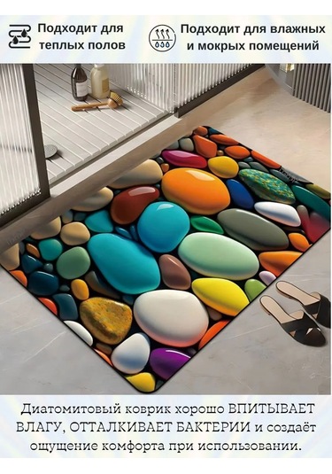 Pener Banyo Ve Tuvalet İçin Kaymaz Hızlı Kuruyan Paspas 394207758 Açık Mavi