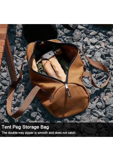 Dofolink Kamp Çadırı Toprak Çivi Depolama Çantası, Kuvvetli Kumaş, El Tutturmalı, Yeşil, Açık Hava Gereçleri İçin Yeşil