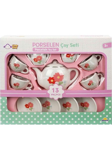 1501 Porselen Çay Seti 13 Parça   -Sunman