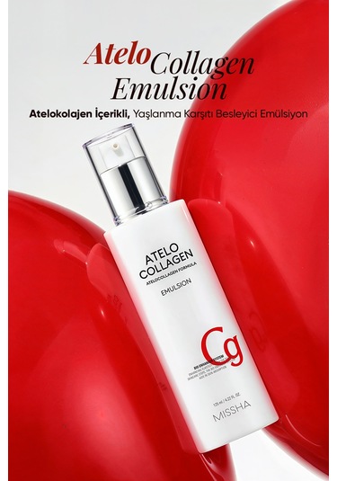 Atelokolajen İçerikli, Yaşlanma Karşıtı Besleyici Emülsiyon Mıssha Atelo Collagen Emulsion