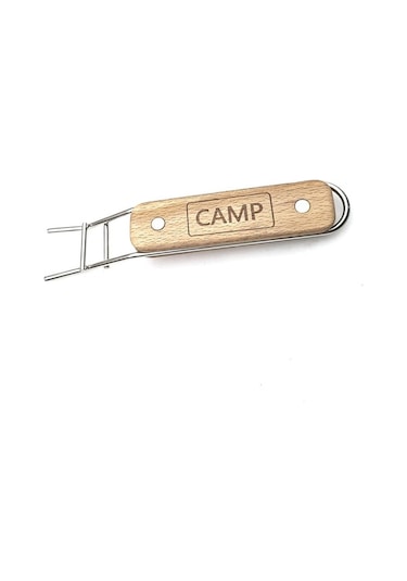 Besthome1 Stainless Steel Izgara Kaldırıcı, Ergonomik Ahşap Saplı, Barbekü Piknik Aletleri, Dayanıklı, Kolay Kullanışlı, Çok Re Çok Renkli