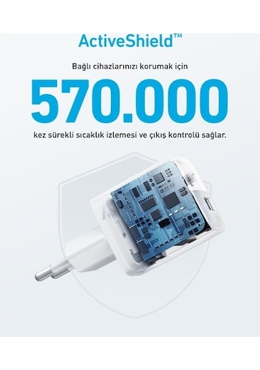 Anker 323 Şarj Cihazı 33w - A2331 - Beyaz