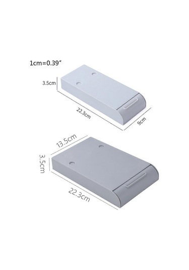 Ganzhoushop Ofis Malzemeleri Otomatik Açılır Çekmece Kırtasiye Kalem Saklama Çekmecesi Düzenleyici, Kendiliğinden Yapışkanlı Kılıf İçin Kalem Grigri