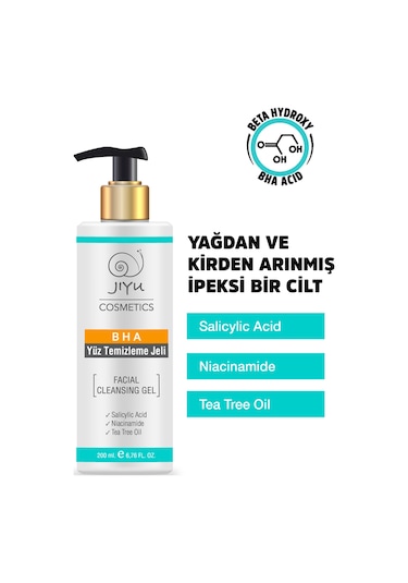 Jiyu Yüz Temizleme Jeli Akne Siyah Nokta Karşıtı 200 ML