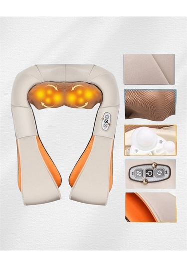 6 Başlıklı Isıtmalı Masaj Cihazı Tüm Vücut İçin Derin Kas Masajı