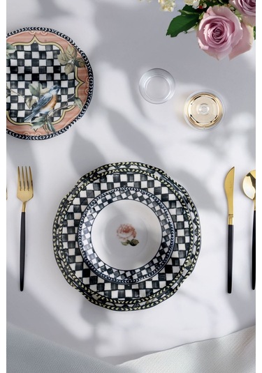 Tfnymkprd-001 Miss Betty Paradise Desen 24 Parça Yemek Takımı 001