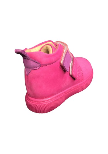 Ortopedikal 1001 Ridente Pembe Bebe Kız Çocuk Bot % 100 Deri Anatomik Bilekten Cırtlı Pembe