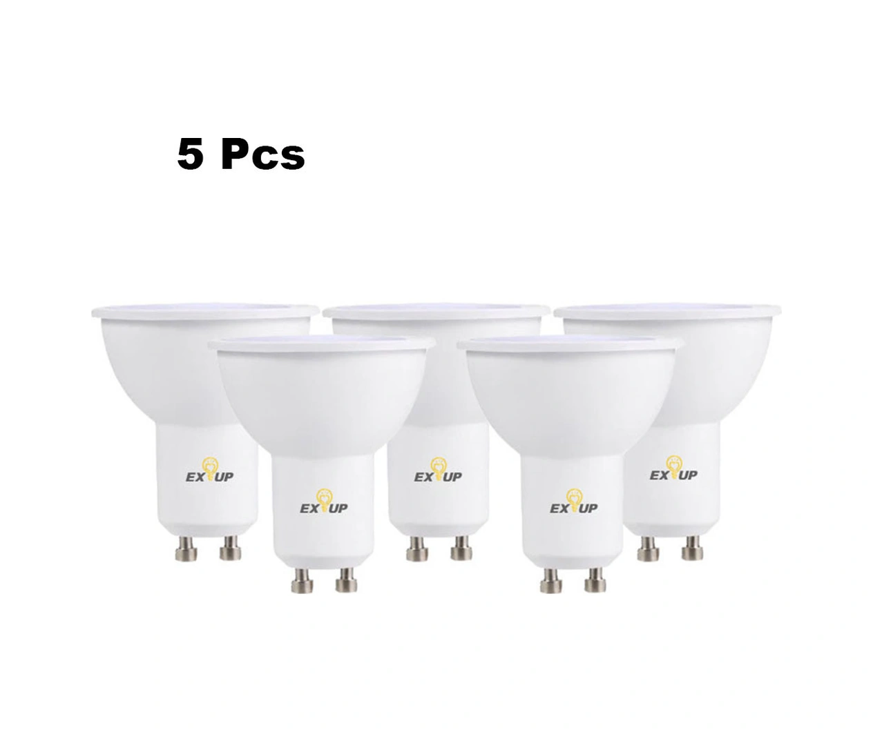 Youmex Gu10 Tabanlı 7w Led Işık Kaynağı 220-240v 270 Derece 5 Adet Soft Isı Beyaz 30000 Saat Ömürlü