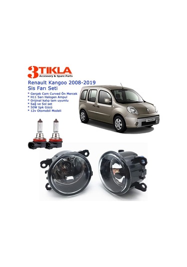 Renault Kangoo 2019 Sis Farı Set Oem: 8200074008