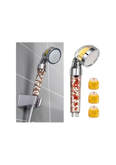 Suntek 3 Kartuşlu Yüksek Basınçlı El Duş Başlığı