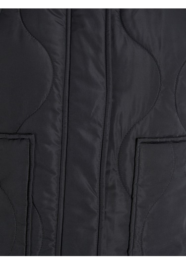 Kadin Dik Yaka Kapitone Yelek - Serena - 12278852 Black