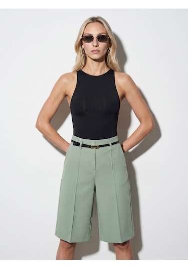 Dilvin 32836 Halter Yaka Bodysuit-siyah