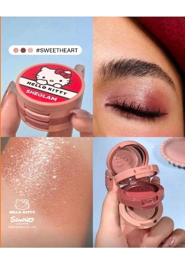 Hello Kitty Sheglam 3 Katlı Aynalı Göz Farı Sweetheart Sweetheart