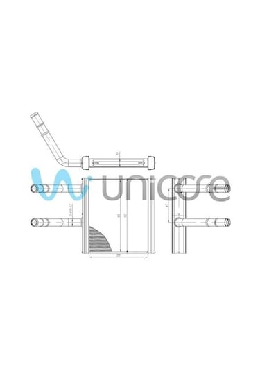 Kalorifer Radyatör Ssangyong Actyon-kyron 2005- 150x185x22mm 69112-09100