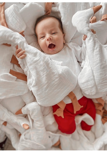 Organik Morton Ördek Uyku Arkadaşı Beyaz Beyaz