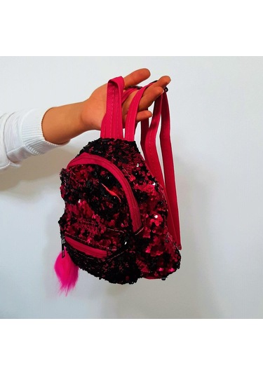 Fiyra Crn Fuşya Pullu Kız Çocuk Sırt Çantası 16cmx20cmx10cm Fuşya