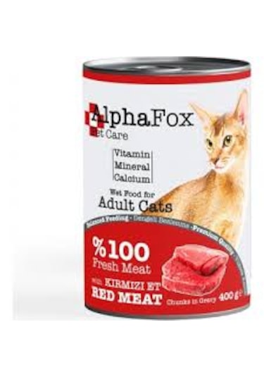 Alpha Fox Kırmızı Etli Kedi Konserve 400 G