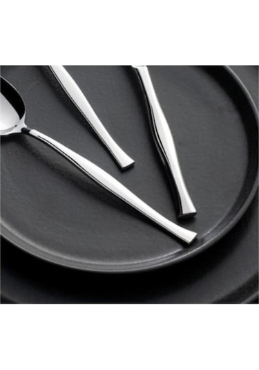 Nehir Zarif Sade 89 Parça Karton Kutulu Çatal Kaşık Bıçak Takımı Gümüş