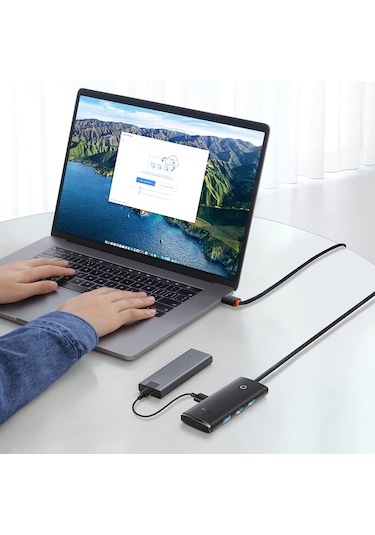 Baseus Lite 4nanü 1 Arada Multifonksiyonal Usb-a Hub Şarj