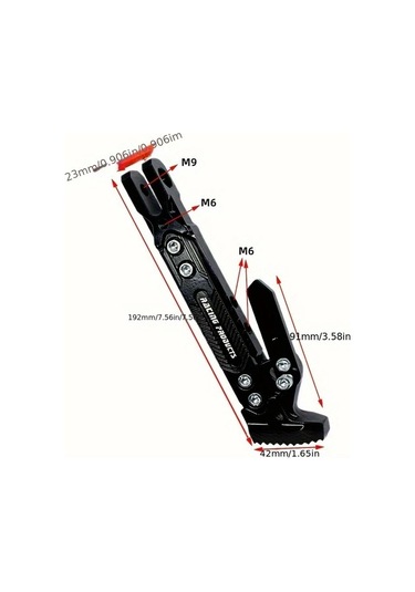 Xuweiwei Adjustable Cnc Metal Motorcycle Tripod Bicycle Metal Bracket Corrosion Resistant Golden