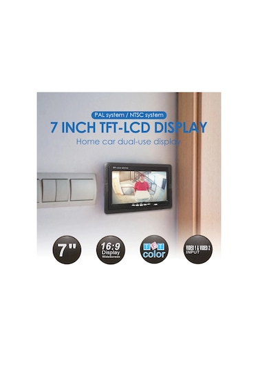 Exvol 7" Hd Mönitör + Park Kamerası