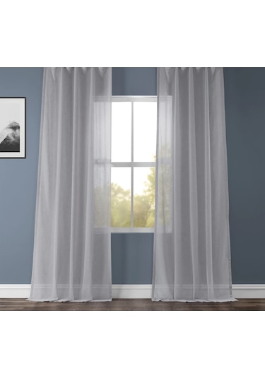 Evdepo Home Kullanıma Hazır Keten Tül Perde (541073060)